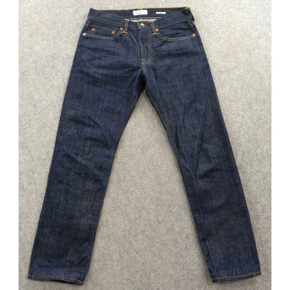 Presidents Icarus Jeans Mens 28 Blue Selvedge Straight Raw Indigo Mid Rise Italy